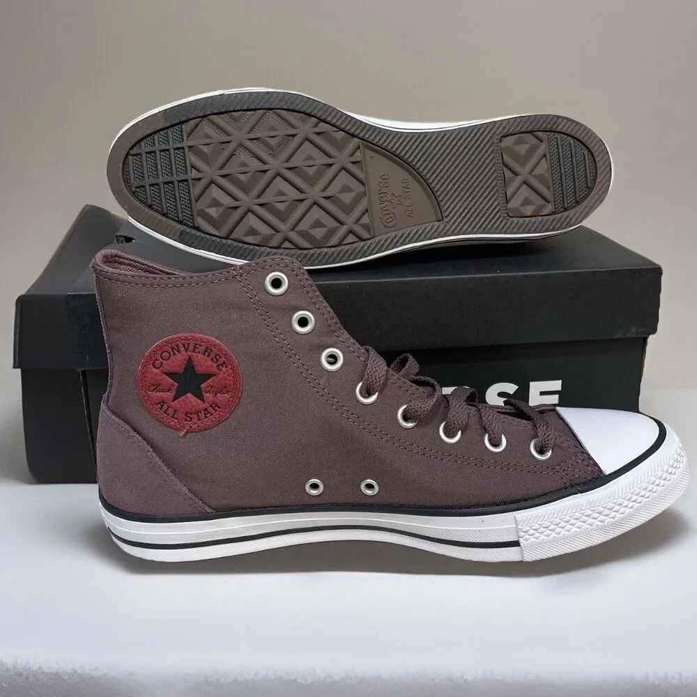 Converse CTAS High Top Shoes Sneakers A12710F Park Red Suede Mens Size 10 New